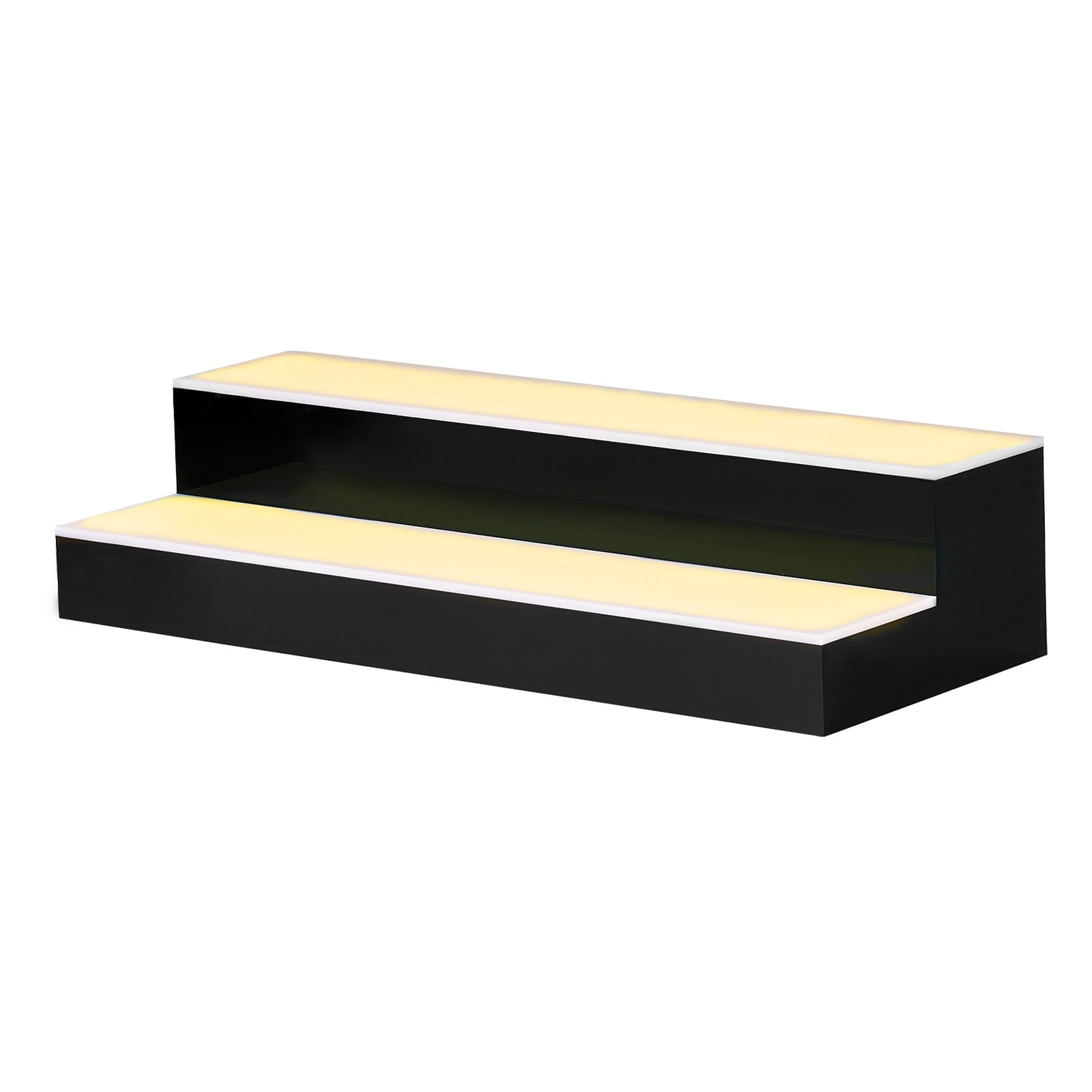 Led Liquor Bottle Display Stand 2 Tier Illuminated Whiskey Shelf_voghion.com